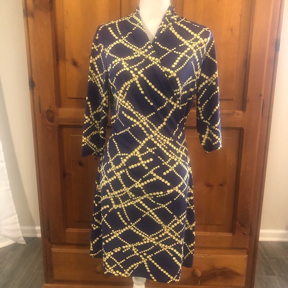 J. McLaughlin Faux Wrap Dress Size Small